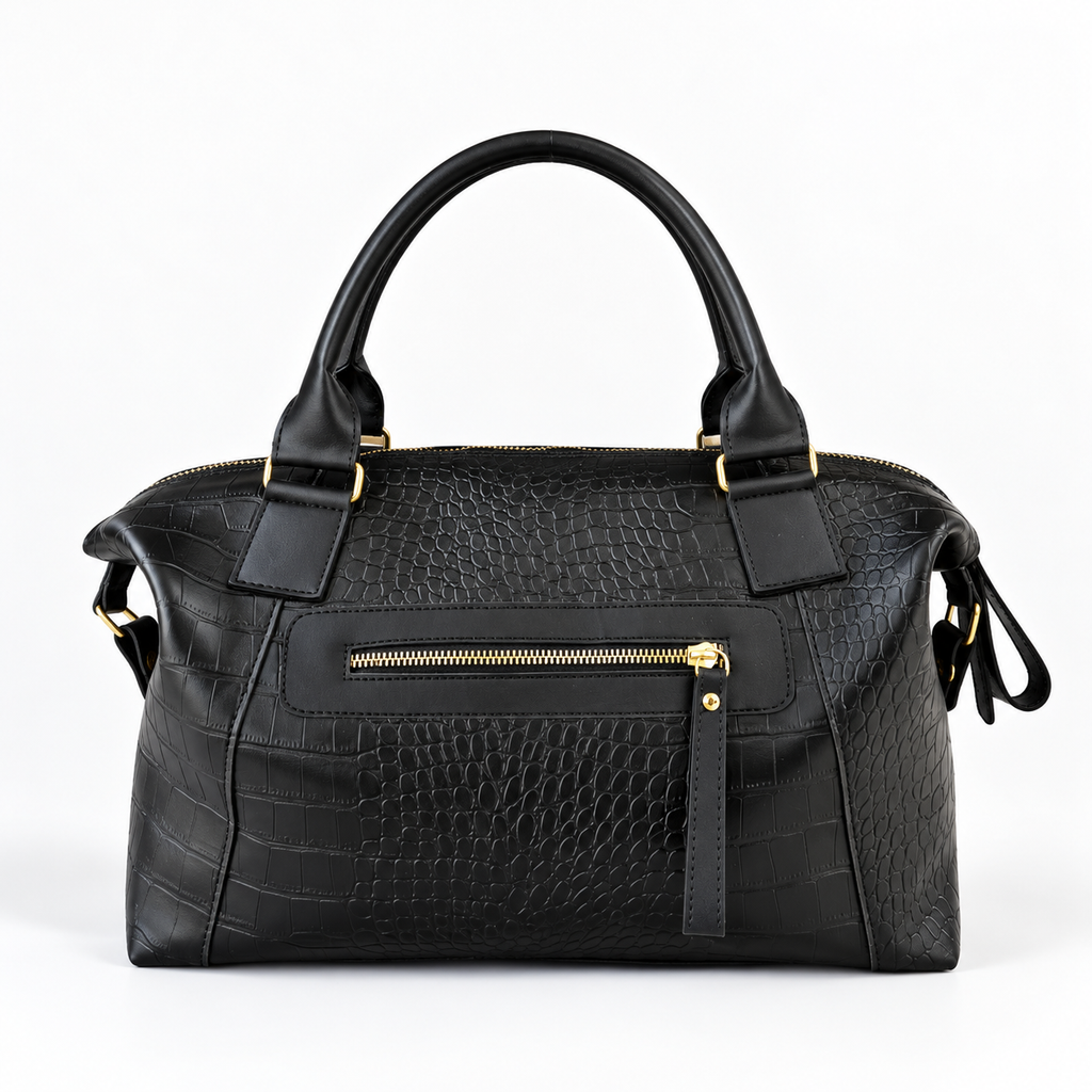 Bolsa Saint Clarie Grande de Couro Croco
