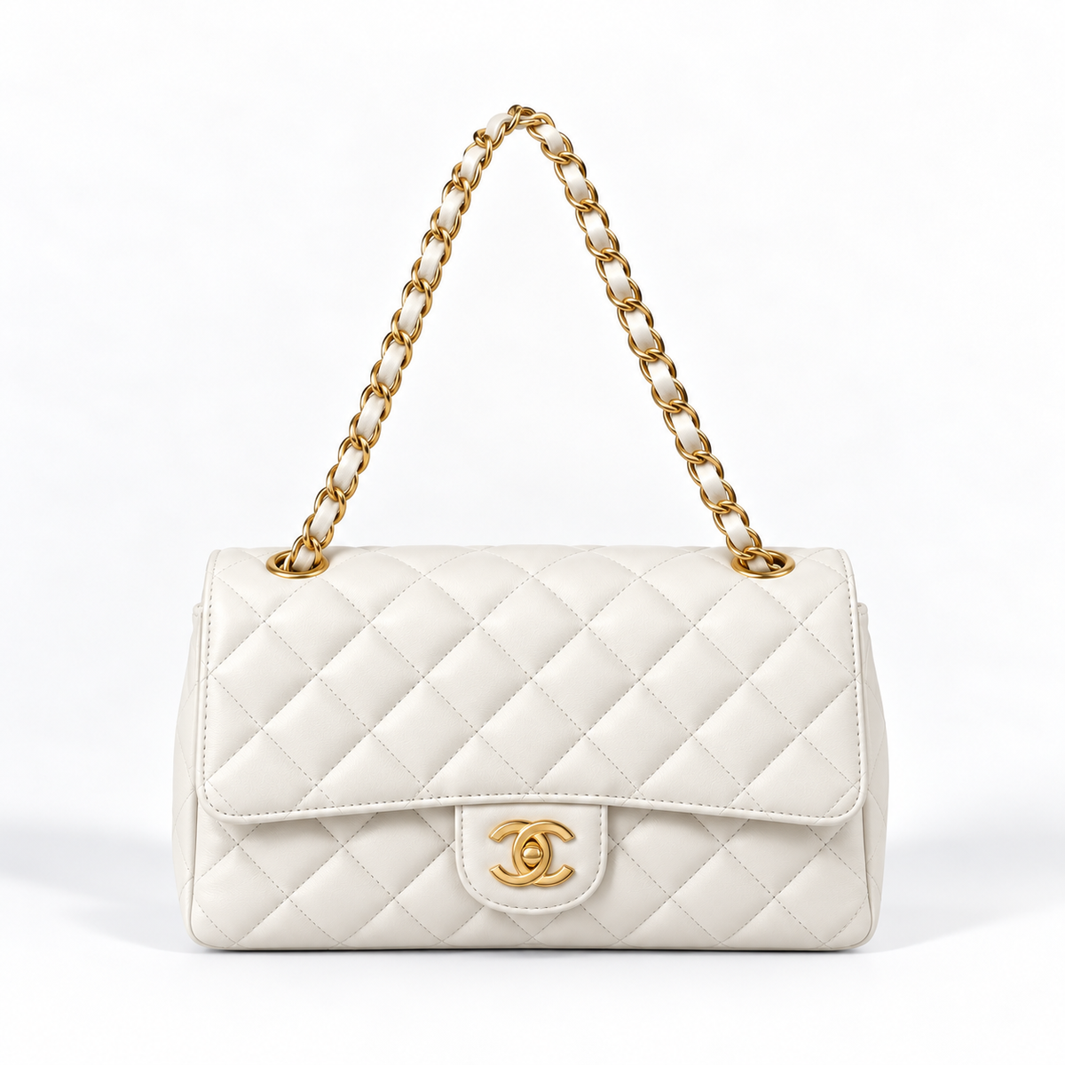 Bolsa Chanel Clássica Média de Couro