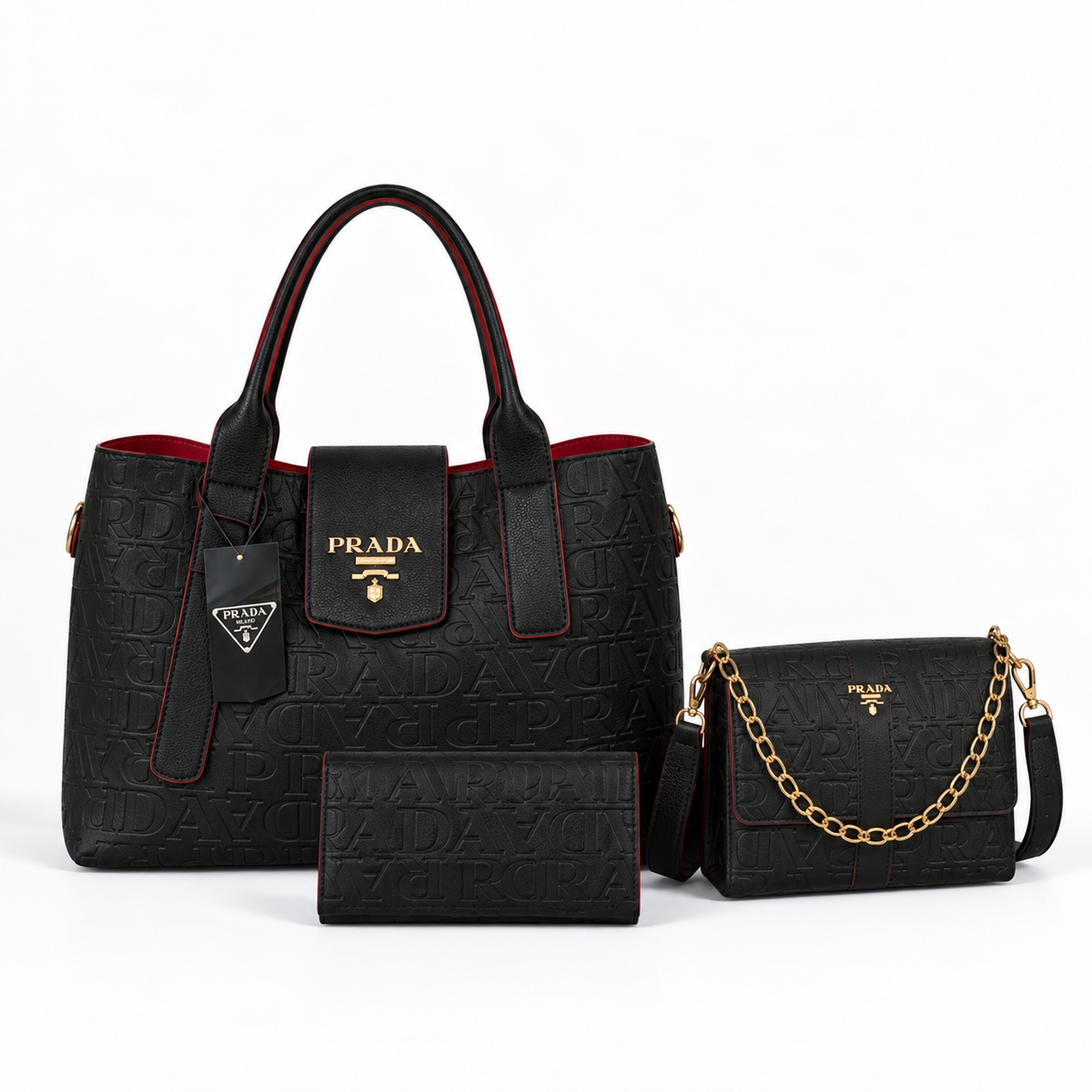 Bolsa Prada Milano Royale Kit 3 em 1
