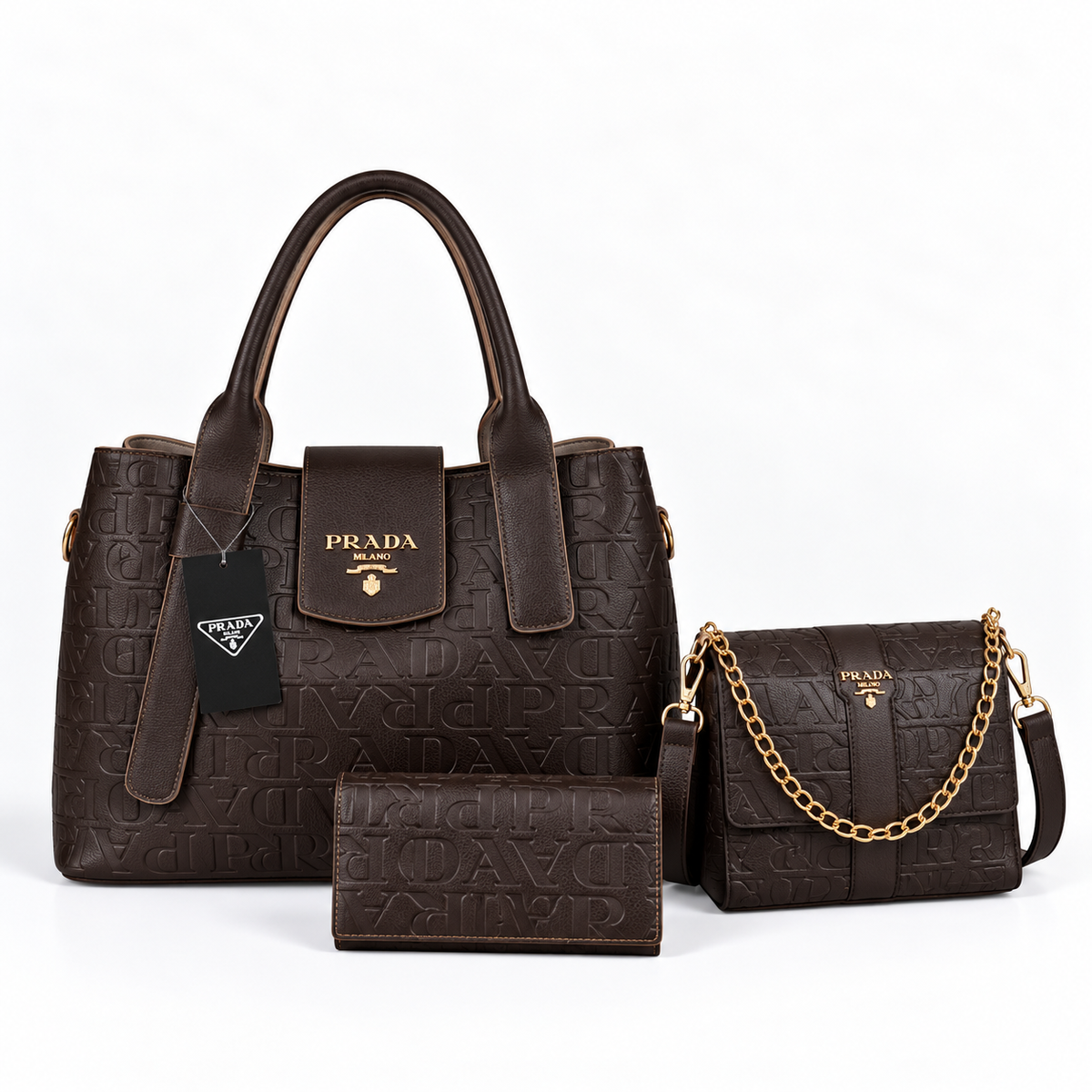 Bolsa Prada Milano Royale Kit 3 em 1