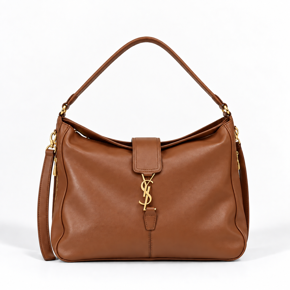Bolsa Yves Saint Laurent Serena Grande de Couro