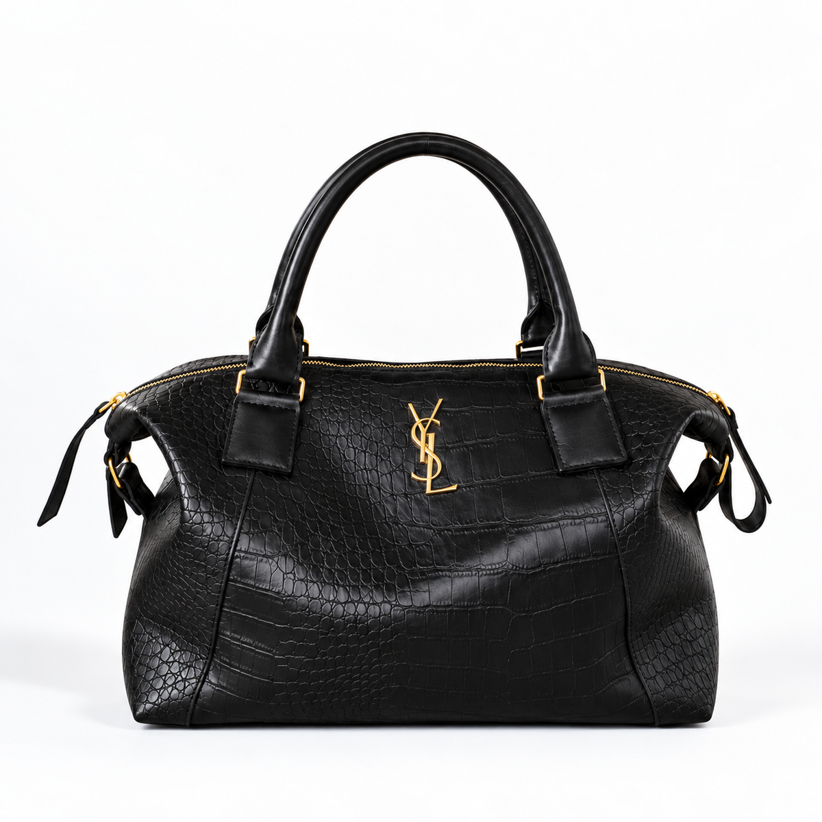 Bolsa Yves Saint Laurent de Couro Croco