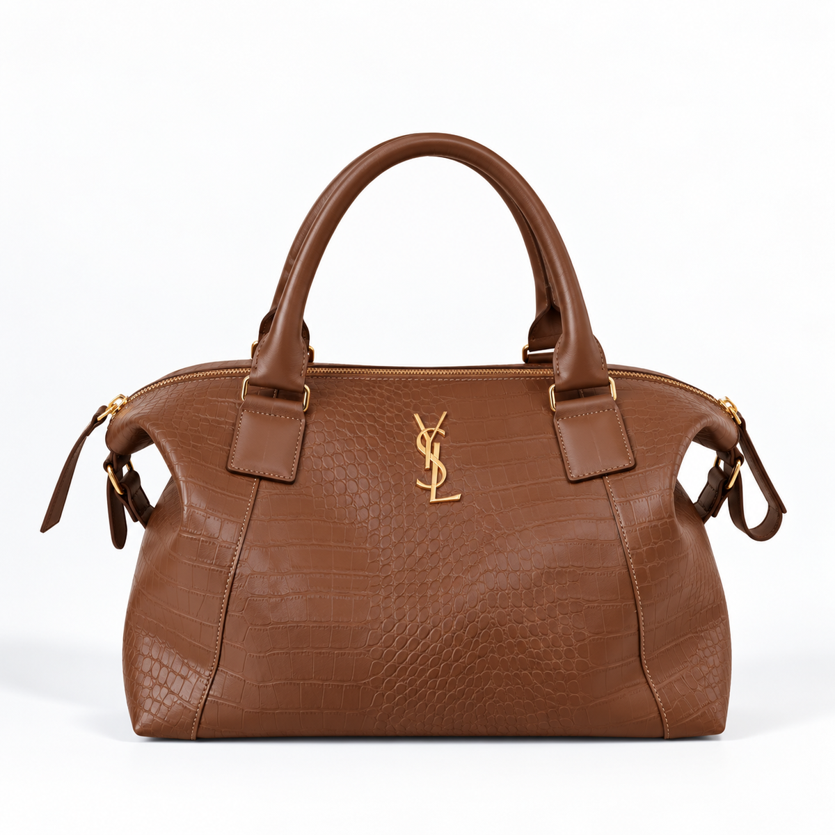 Bolsa Yves Saint Laurent de Couro Croco